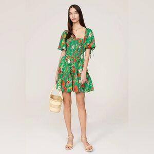 Cara Cara Lenny dress in green garden size small